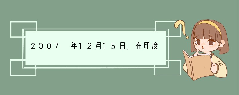 2007 年12月15日，在印度尼西亚举行的联合国气候变化大会通过了______，规